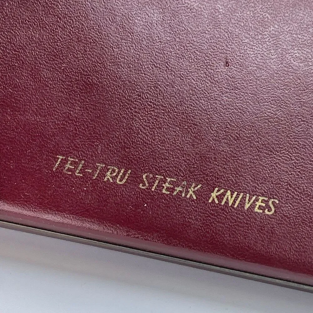 Vintage Tel-Tru Permalife Cutlery set of 6 steak knives.